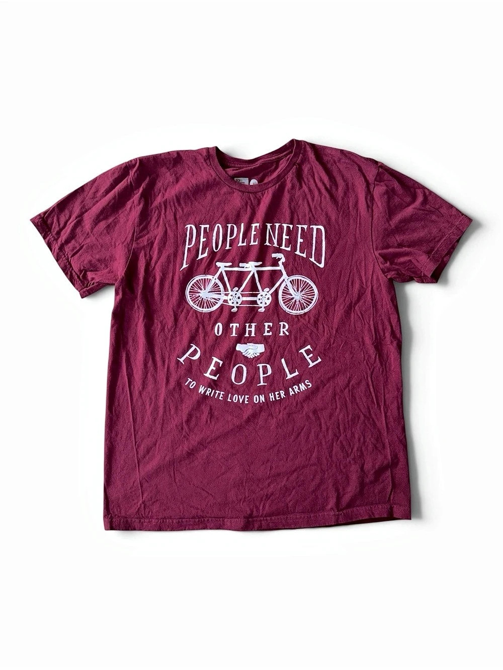 To Write Love On Her Arms People Need Other People Tandem Bicycle T-Shirt